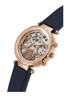 GUESS Women's Analog Round Shape Silicone Wrist Watch GW0484L2  - Image 2