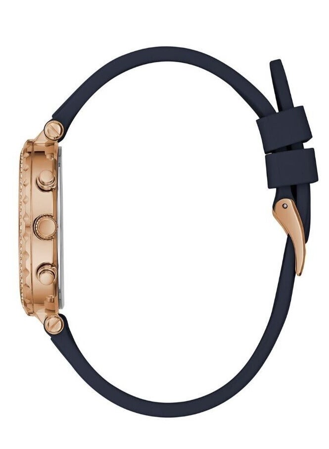 GUESS Women's Analog Round Multifunction Silicone Wrist Watch GW0484L2 - Image 3