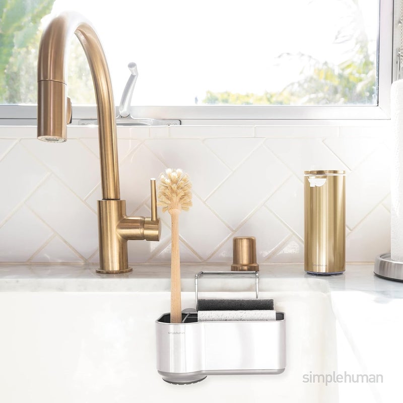 simplehuman Sink Caddy, Sponge Holder with Compartment Dividers - Image 3