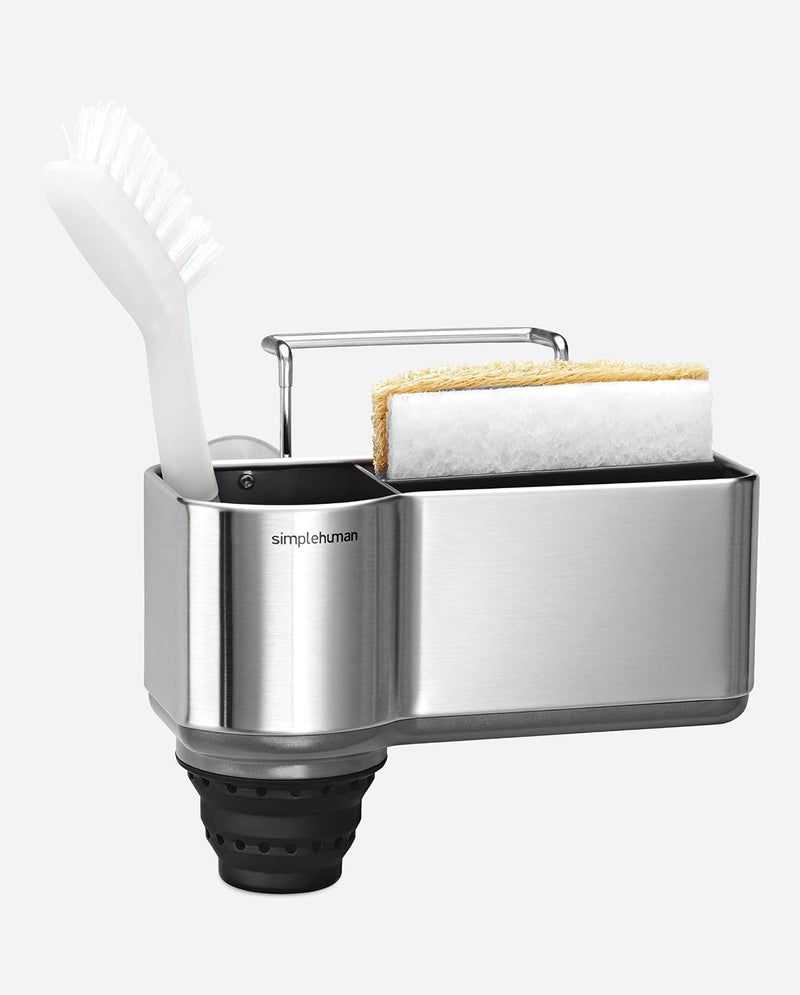 simplehuman Sink Caddy, Sponge Holder with Compartment Dividers - Image 1