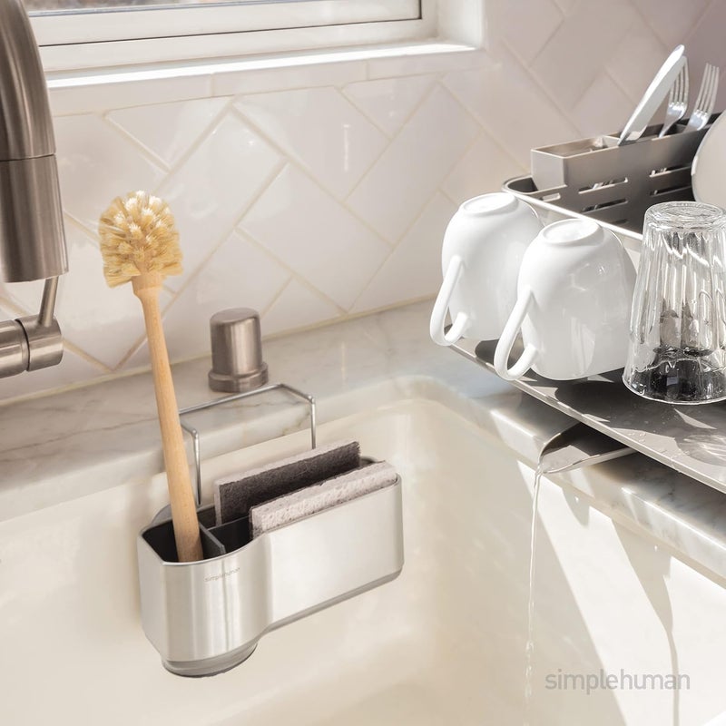 simplehuman Sink Caddy, Sponge Holder with Compartment Dividers - Image 2
