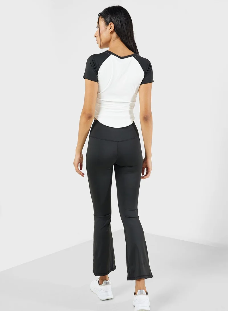 FRWD Athletic Raglan T-Shirt & Flared Pants Set