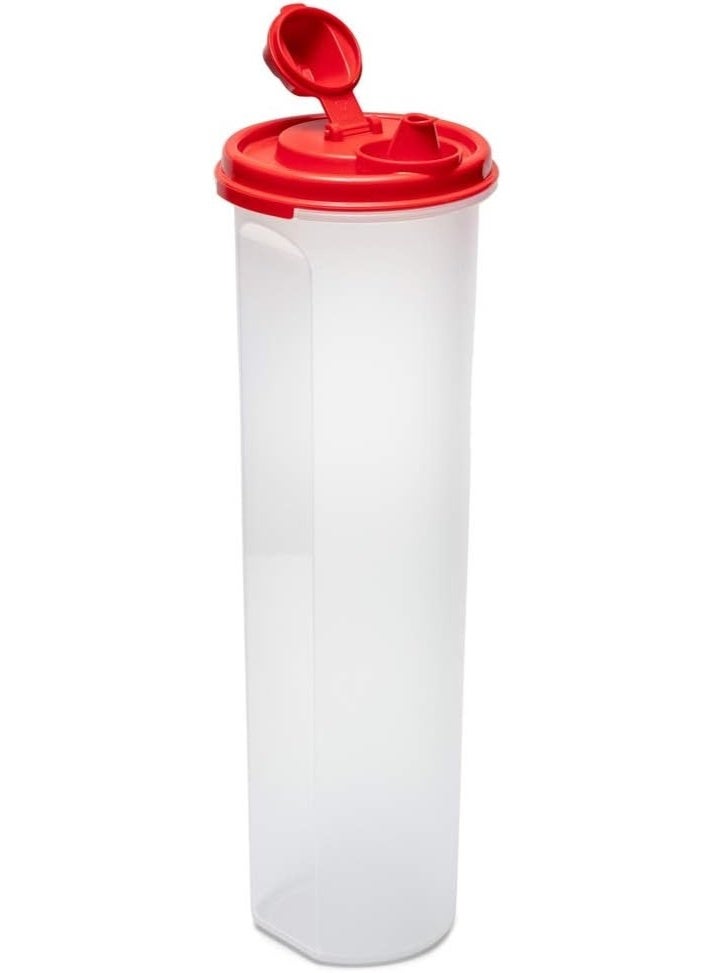 Tupperware Plastic Flow Bottle 1.1L with Flip Spout, Multi-Color, Oil & Juice,Sauce Bottle (BPA free) for Home,kitchen - Image 1