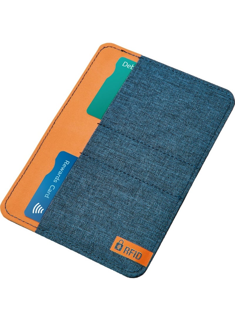 Go TRAVEL GO RFID Passport Slip GO676.101 Blue RFID Blocking Passport Holder Travel Document Wallet - Image 2