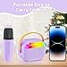 FunMission Karaoke Machine for Kids with Memory Card Portable Bluetooth Speaker with 2 Wireless Microphones Kids Microphone for 4 5 6 7 8 9 10 Years Old Christmas Birthday Present for GirlsPurple - Image 4