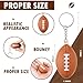 Kasyat 48 Pack Football Keychain Bulk Football Favors Mini Stress Ball Keychains for Boys and Girls Sports School Carnival Reward Theme Party Goodie Bag197 Inch - Image 4