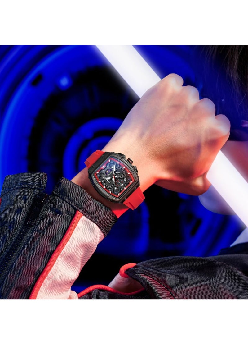 أوليفز ساعة OLEVS للرجال مقاومة للماء وسوار سيليكون مضيء 2942 - Image 2