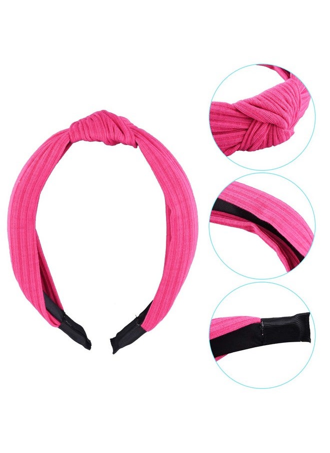 SIQUK 15 Pieces Top Knot Headband Turban Headbands With Cross Knot Wide Cloth Knotted Headbands For Womem And Girls  - Image 4
