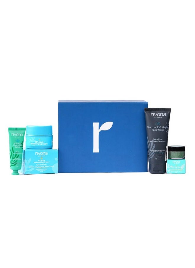 RIVONA NATURALS Rivona Naturals Oxygen Oasis Gift Set For Women & Men | | Gift Box for Every Occasion |100% Natural Rivona Products | Pack of 4  - Image 1