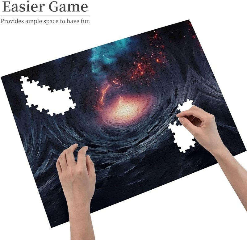 لغز فايا للثقوب السوداء 500 قطعة للبالغين ديكور المنزل 20.4 × 15 بوصة - Image 4