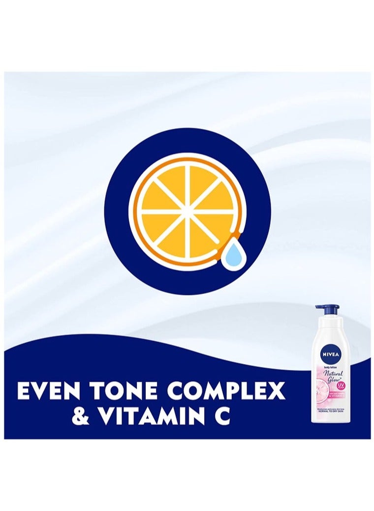 Nivea Natural Glow Even Tone Complex & Vitamin C Body Lotion 400ml - Image 4