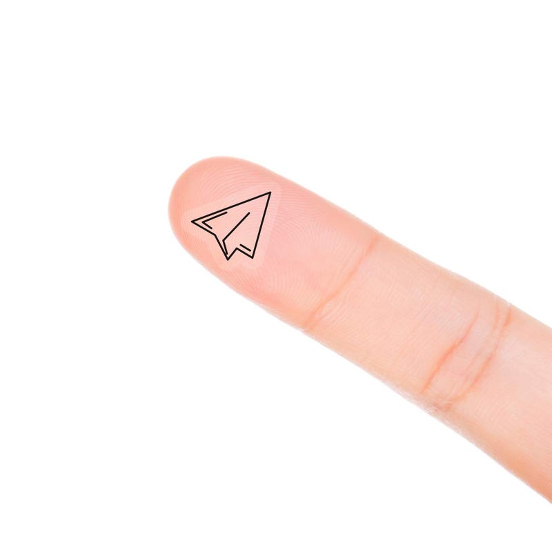 Paper Plane Planner Stickers 120 Clear Airplane Travel Planner Labels Scrapbooking Crafting Sticker