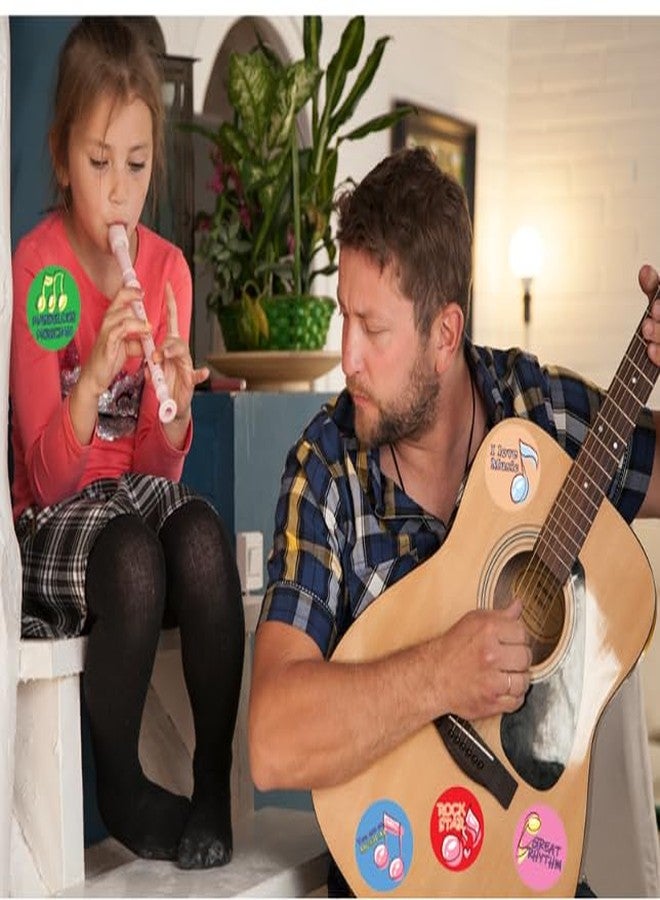 Topabel 500 Pcs Music Teacher Reward Stickers for Kids Reward,1.5 inches Instrument Themed Stickers Label Inspirational Music Stickers for Student Incentives Education Back to School Classrooms,6 Design - Image 4