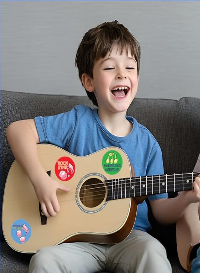 Topabel 500 Pcs Music Teacher Reward Stickers for Kids Reward,1.5 inches Instrument Themed Stickers Label Inspirational Music Stickers for Student Incentives Education Back to School Classrooms,6 Design - Image 5