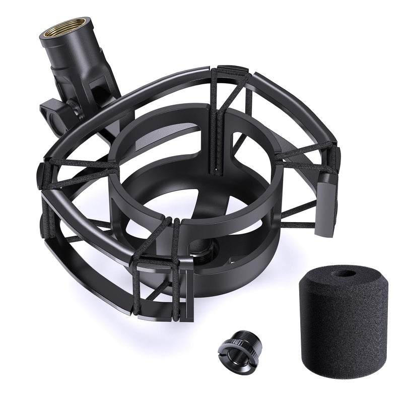 Borenbuir Custom Built for HyperX SoloCast Shock Mount 2026 Upgrade AntiVibration Suspension Elastic Shock Mount Holder Clip Mics Stand Compatible with SoloCast Microphone - Image 2