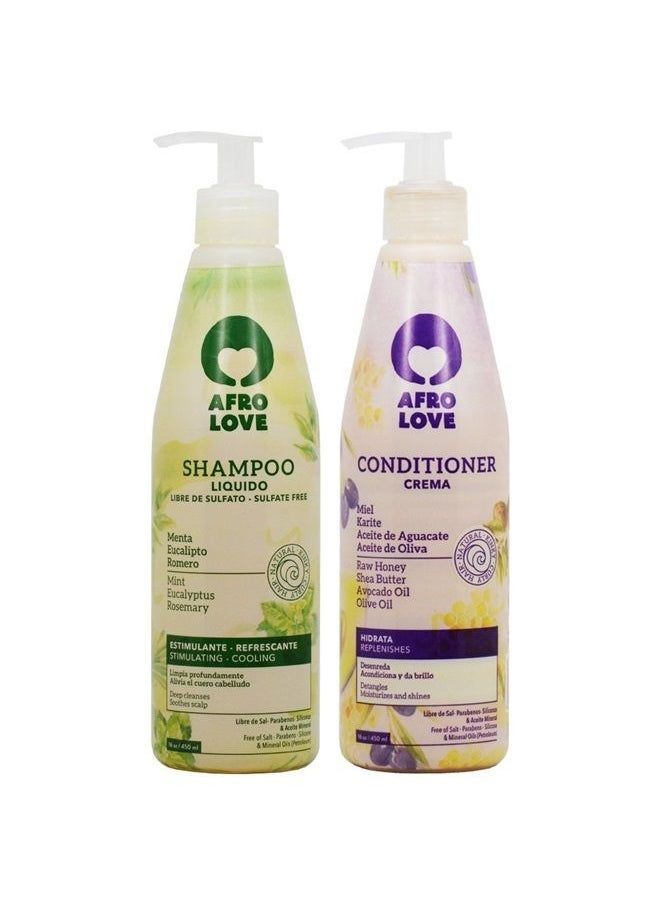 Afro Love - Shampoo & Conditioner 16oz Duo - Image 1