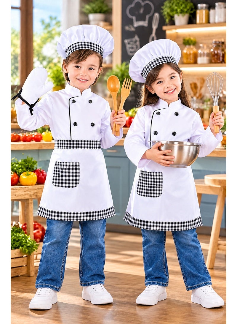كوستوماكس Chef Costume for Kids, Cook Fancy Dress-Up Outfit for Children, Ages 6–7 Years - Image 1