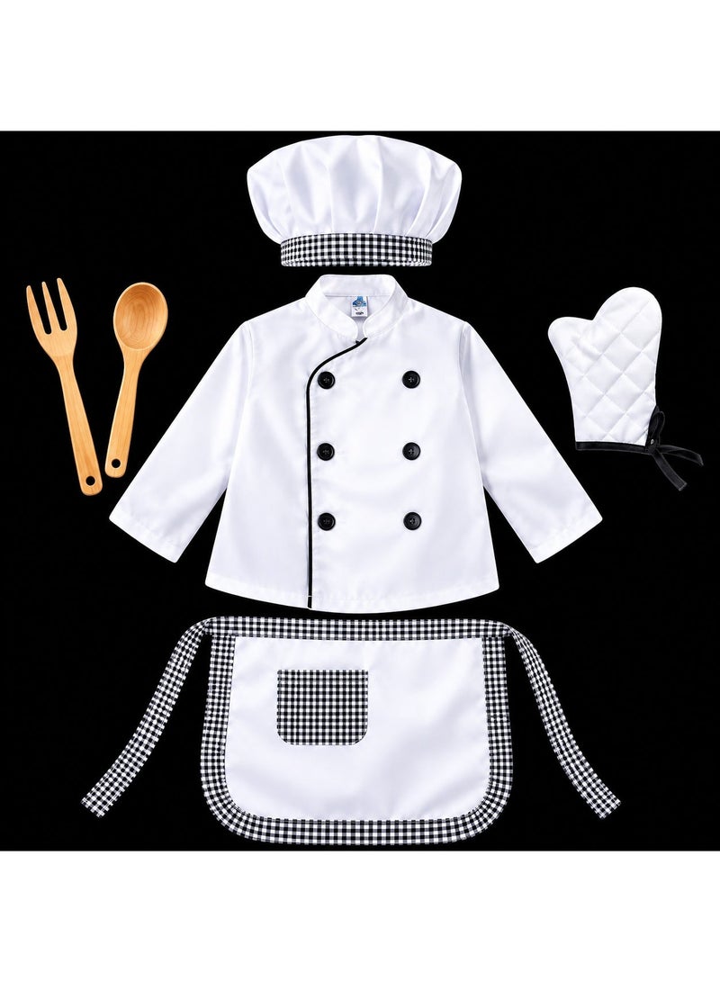كوستوماكس Chef Costume for Kids, Cook Fancy Dress-Up Outfit for Children, Ages 6–7 Years - Image 3