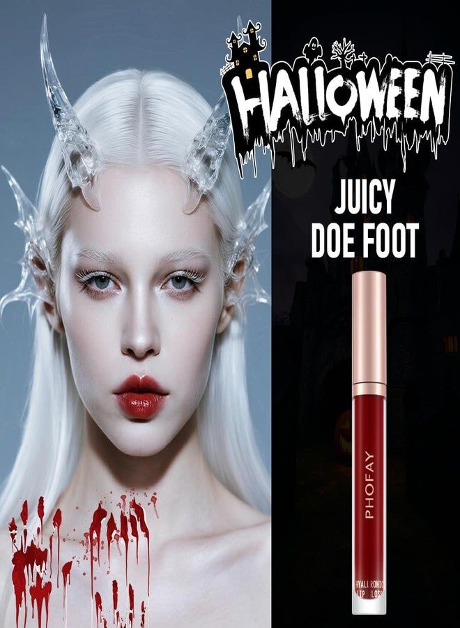 PHOFAY 8 PCS Lip Gloss Collection Makeup Set, Hydrating Lip Gloss with Hyaluronic Acid, Ruby Red, 0.135 Ounce Nourishing with Hyaluronic Acid - Shiny, Juicy Finish (8 COLORS) - Image 2