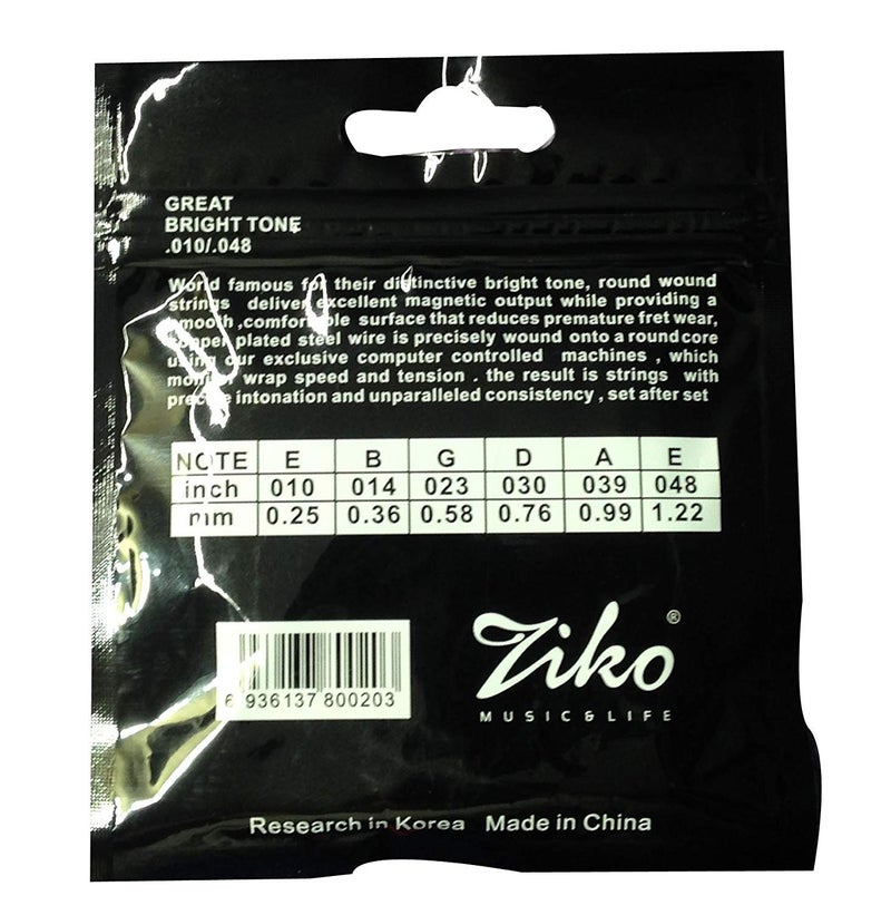 Ziko Acoustic Guitar Strings (Pack Of 3) - Image 2