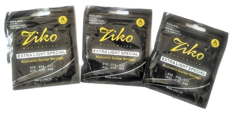 Ziko Acoustic Guitar Strings (Pack Of 3) - Image 5