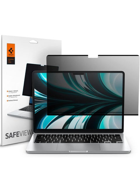 MacBook Air 13 inch Privacy Filter Screen Protector Film [SafeView] M4 (2025) / M3 (2024) / M2 (2023) [Snap on install / Removable]