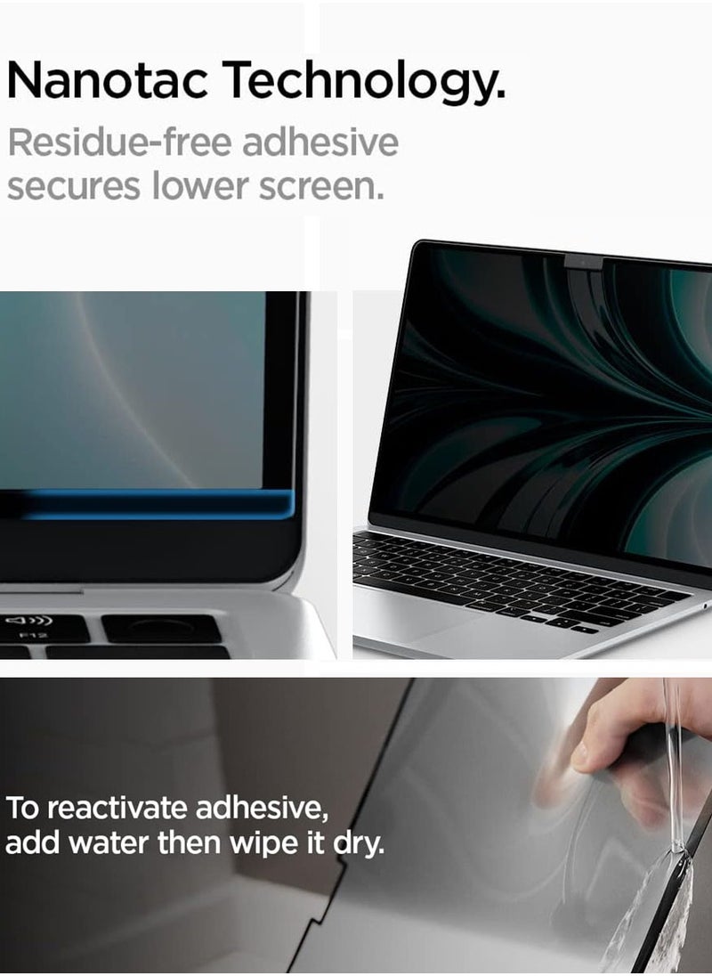 Spigen MacBook Air 13 inch Privacy Filter Screen Protector Film [SafeView] M4 (2025) / M3 (2024) / M2 (2023) [Snap on install / Removable]  - Image 5