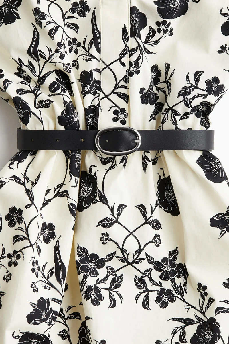 H&M Belted bubble-hem dress