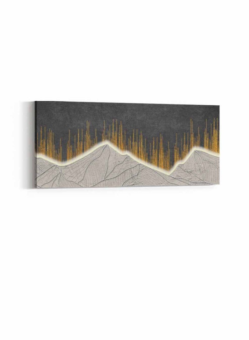 لوحة كانفاس على إطار خشبي بمنظر بانوراما، تصميم فن تجريدي، للمنزل، غرفة المعيشة، المكتب، الديكور - Image 3