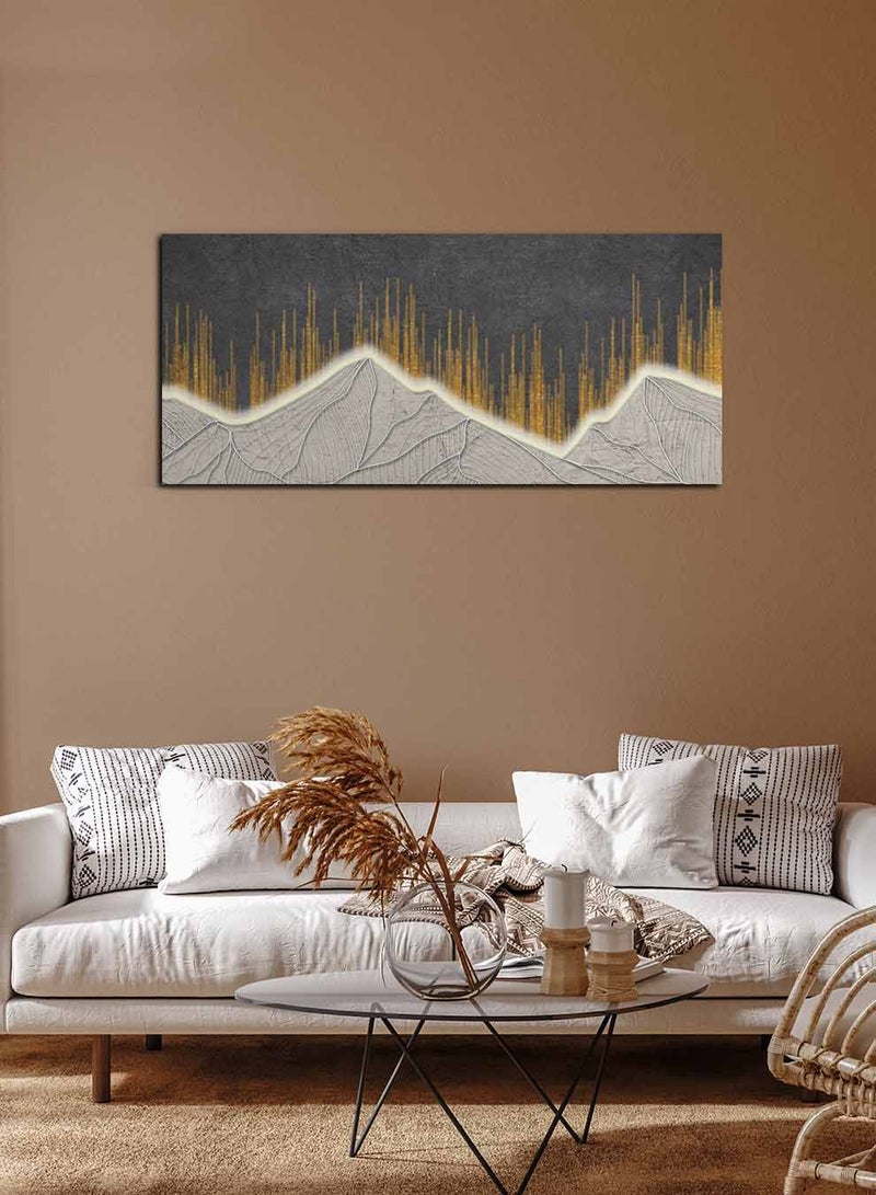 لوحة كانفاس على إطار خشبي بمنظر بانوراما، تصميم فن تجريدي، للمنزل، غرفة المعيشة، المكتب، الديكور - Image 2