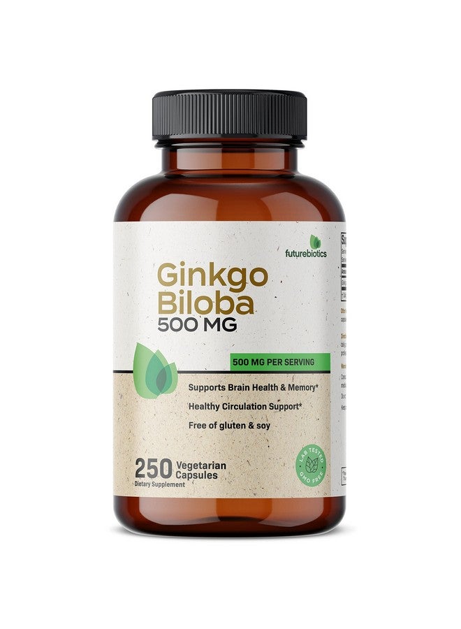 Futurebiotics Ginkgo Biloba 500Mg Extra Strength Nongmo 250 Vegetarian Capsules - Image 4