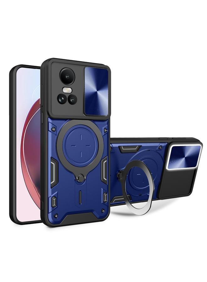 اس-توب جراب لهاتف OPPO Reno10 5G Global CD Texture Sliding Camshield حامل مغناطيسي جراب هاتف - Image 1