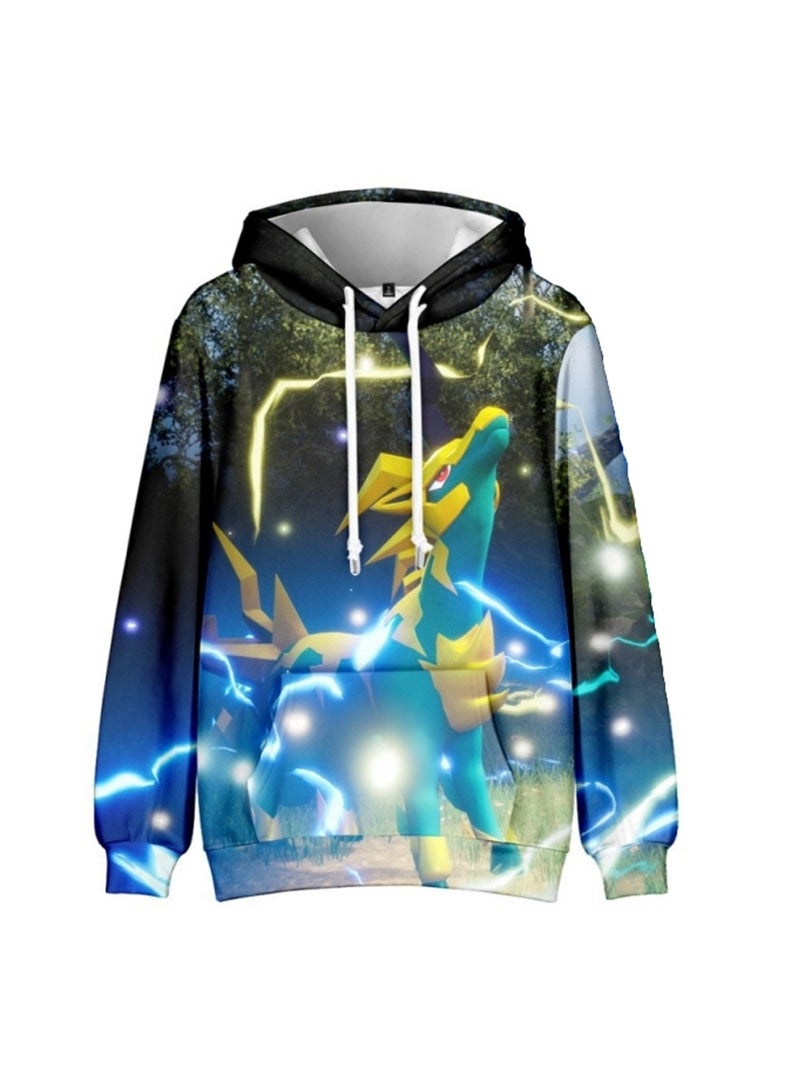 Palworld Phantom Pallu 3D digital print street trend hooded sweatshirt for Adults and Children - Image 1