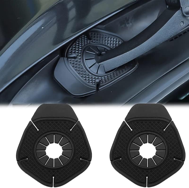 ZSIGNS 2 Pack Silicone Dust Cover Car Wiper Hole Protective Cover,Dust-Proof Wipers Arms Protector Cover,Suitable for Various Types of Car Wiper Arm Hole Protective Cover (Black, Large Wiper Hole) - Image 2
