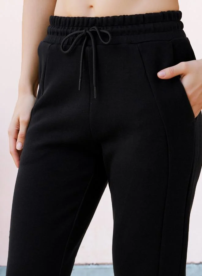 Kappa Kappa Panelled Joggers with Drawstring Closure and Pockets