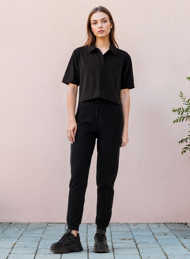 Kappa Panelled Joggers with Drawstring Closure and Pockets - Image 2