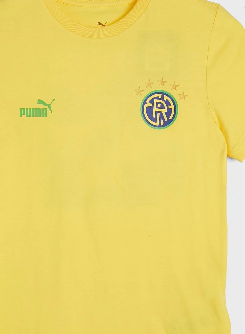 PUMA Brazil Ftblcore Fan Kids T-Shirt