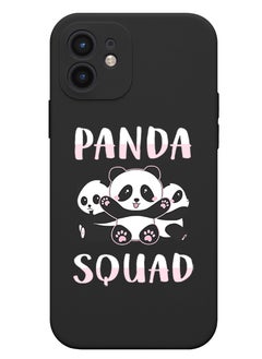 Protective Slim Fit Case Liquid Silicone Cover with Full Body Protection Anti-Scratch Shockproof Case For iPhone 12 Black  - Parkour special events copy