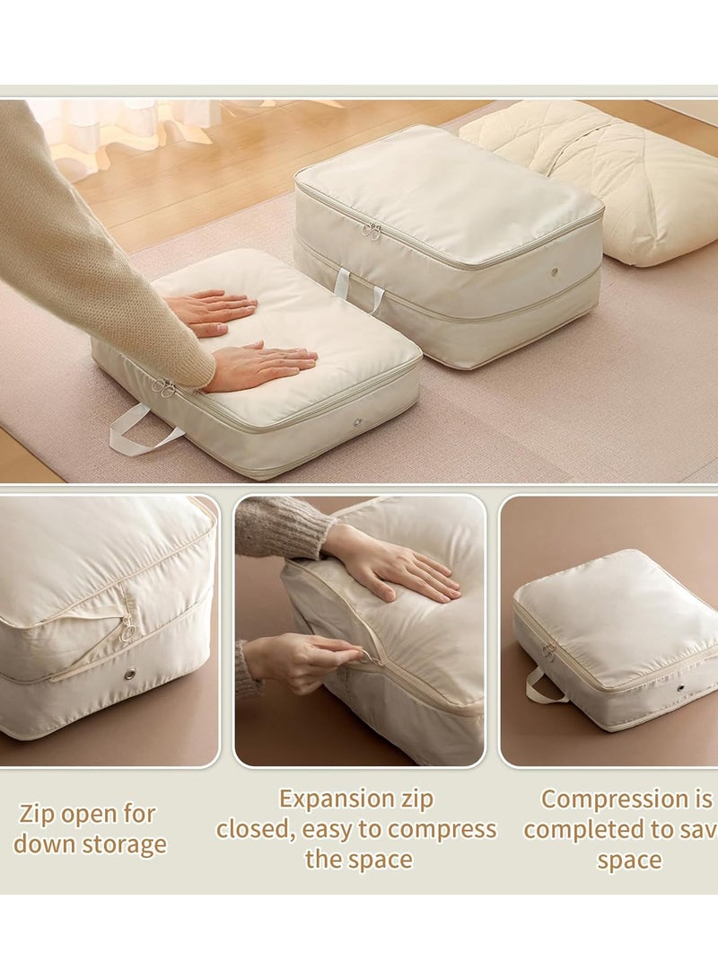 CityRiya-Long Compression Organizer Bags 5 PCS Clothes Storage Bags Travel Luggage Organizer Packing Cubes Travel Organizer Bags Clothing Sorting Bag Compression Pouches Clothes Suitcase Packing Organizers  - Image 5