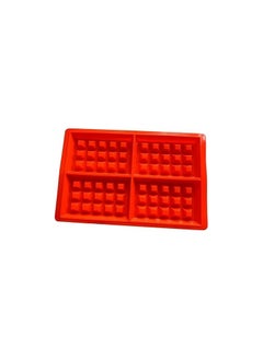 Waffle silicone mold 7x10 inches- Multi colors
