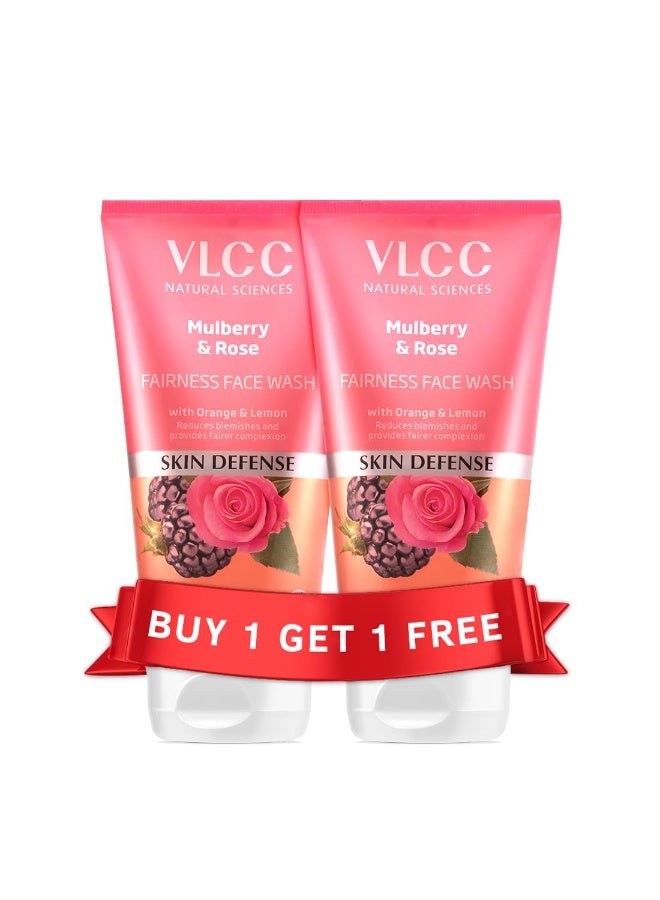 فى ال سي سي في إل سي سي غسول الوجه بالتوت والورد – 150 مل × 2 | اشتري واحدة واحصل على الأخرى مجانًا (300 مل) | لتوهج متألق وبشرة أكثر نعومة | غني بمستخلصات الورد والتوت والبرتقال والليمون - Image 1