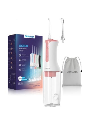 ORACURA® OC300 LITE Smart Pro Water Flosser® Peach | 365 Days Warranty | 4 Modes | Micro-Bubble Technology | 2 Nozzle Tips | 4 Vibrant Colours | 300ml Water Tank - pzsku/ZE5E1B2A68DA8BEDCA56DZ/45/_/1737806132/88dd6058-e097-4f77-ba04-61f5b6163c1f