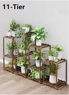 Kutis 11-Tier Plant Flower Display Stand Plant Flower Stand Rack Brown  - Image 1