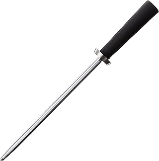 KAI kai PRO Combination Honing Steel 9", Gently Corrects Rolled Knife Edges, Smooth & Micro-Ribbed Honing Rod, Built-In - Image 1