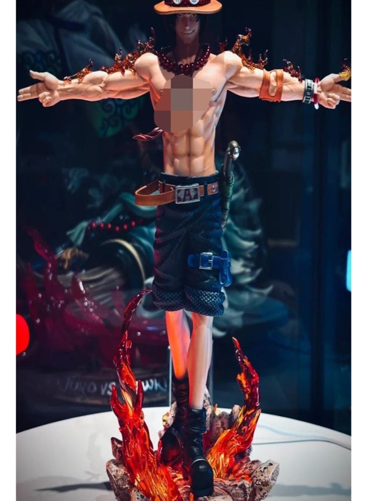 general One Piece Ace Figure  Anime Character Collectible Model Decorative Desktop Display Statue - Image 5