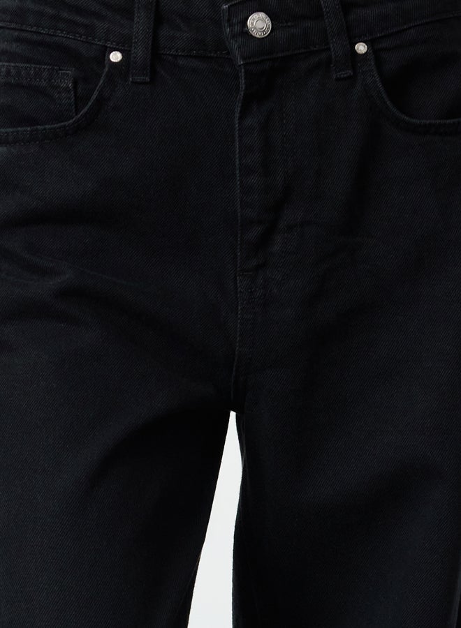 trendyol Black High Waist Barrel Baggy Jeans TWOAW25JE00130 - Image 3