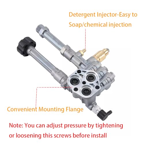 Acdeyaca Pressure Washer Pump Head Assy Compatible with AR42940 AR PumpSRMW22G26 RMW22G24 Pump Head AR42518 AR43061 AR42940 Replacement Kit - Image 3