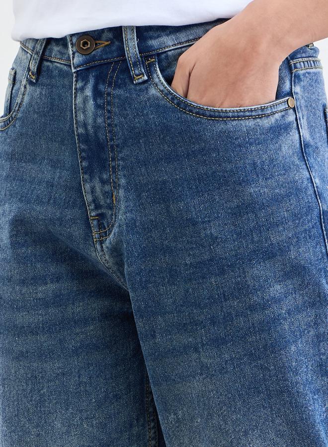 Styli Women Blue Relaxed Fit High Rise Jeans - Image 4