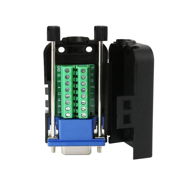 Twinkle Bay D-SUB DB15 Female 15Pin Jack Port to Terminal Breakout Board Connector with Case - Image 2