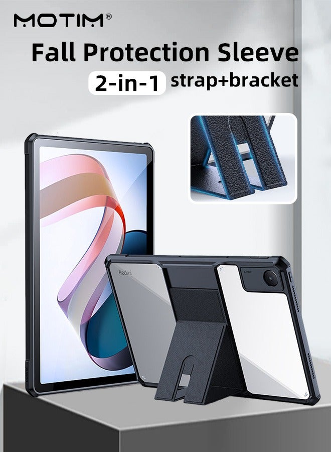 Motim Xiaomi Redmi Pad 10.61 Inch 2022 Case Cover, MLT Grade Protective Shockproof Cover with Kickstand, Clear Hard Back Case with Hidden Handstrap - Image 1